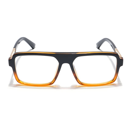 Voyage Veloura Select Black & Brown Square Eyeglasses for Men & Women - SLMG6177-C3