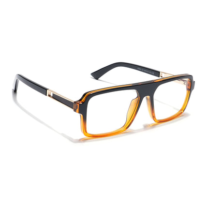Voyage Veloura Select Black & Brown Square Eyeglasses for Men & Women - SLMG6177-C3