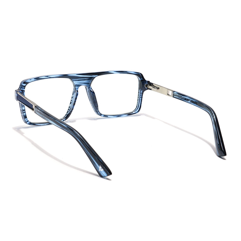 Voyage Veloura Select Blue Square Eyeglasses for Men & Women - SLMG6179-C5