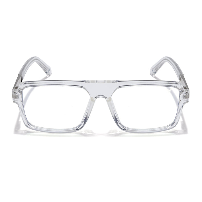 Voyage Veloura Select Transparent Square Eyeglasses for Men & Women - SLMG6180-C6