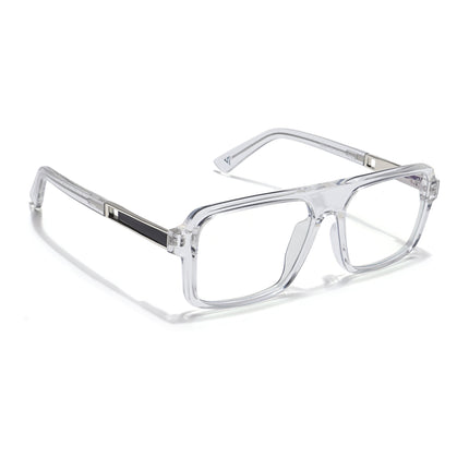 Voyage Veloura Select Transparent Square Eyeglasses for Men & Women - SLMG6180-C6