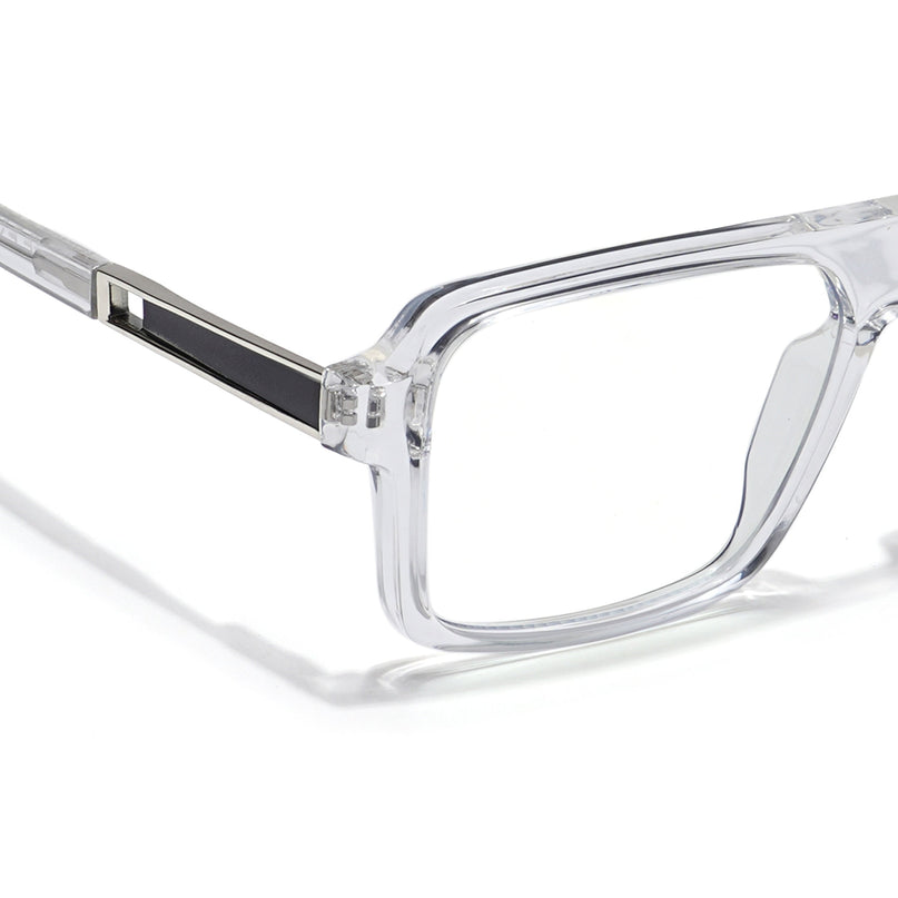 Voyage Veloura Select Transparent Square Eyeglasses for Men & Women - SLMG6180-C6