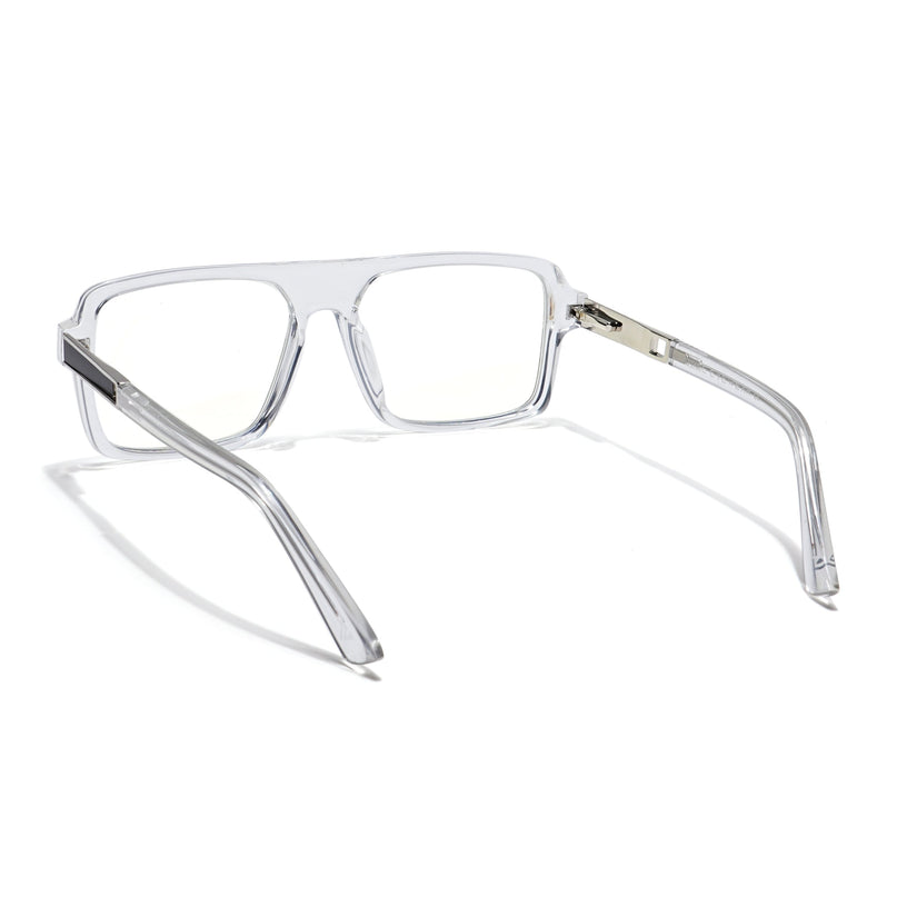 Voyage Veloura Select Transparent Square Eyeglasses for Men & Women - SLMG6180-C6