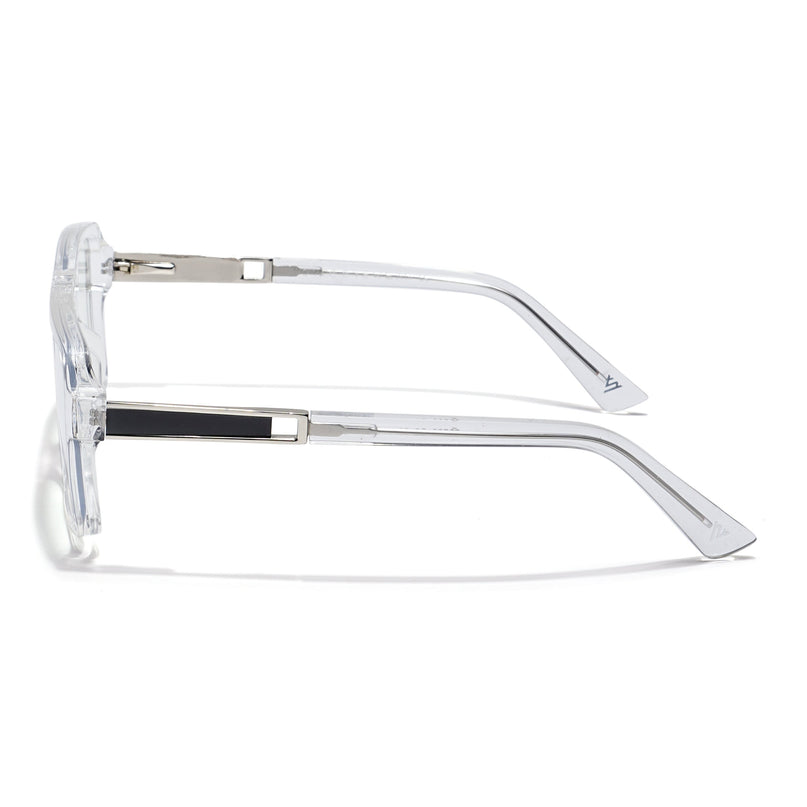 Voyage Veloura Select Transparent Square Eyeglasses for Men & Women - SLMG6180-C6
