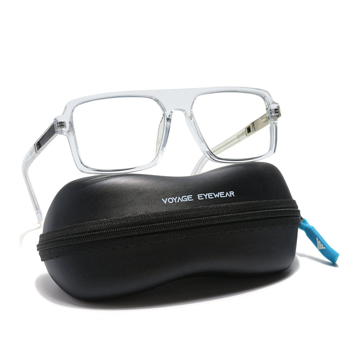 Voyage Veloura Select Transparent Square Eyeglasses for Men & Women - SLMG6180-C6