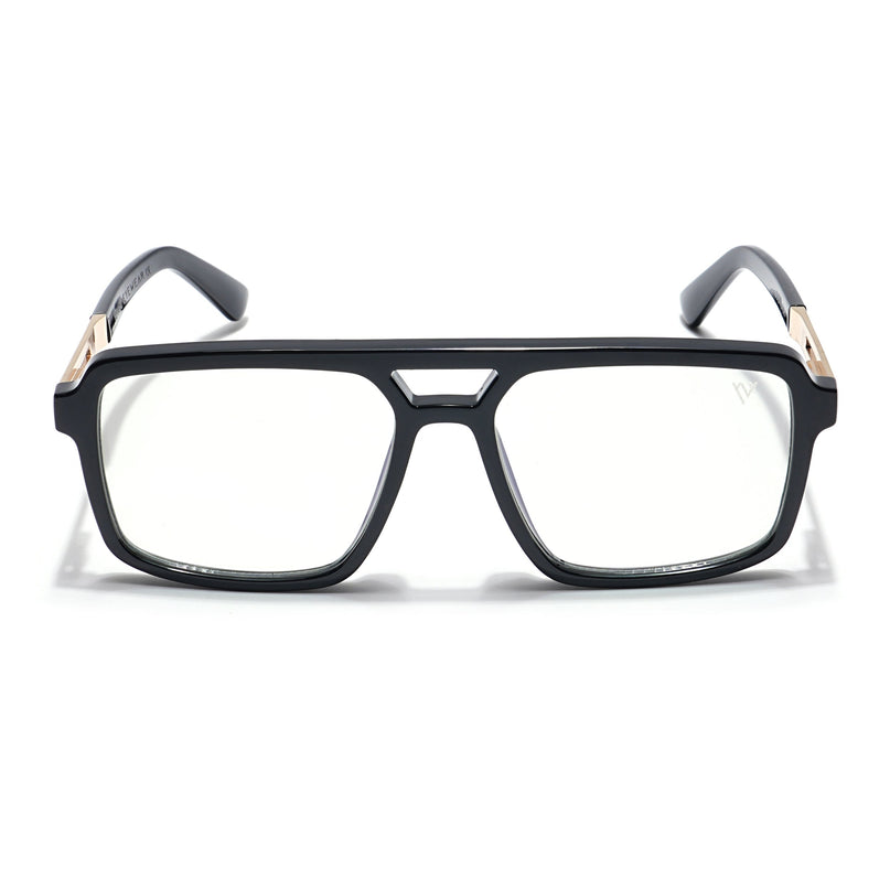 Voyage Veloura Select Shine Black Wayfarer Eyeglasses for Men & Women - SLMG6181-C1