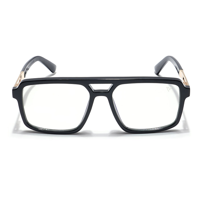 Voyage Veloura Select Shine Black Wayfarer Eyeglasses for Men & Women - SLMG6181-C1