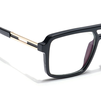 Voyage Veloura Select Shine Black Wayfarer Eyeglasses for Men & Women - SLMG6181-C1