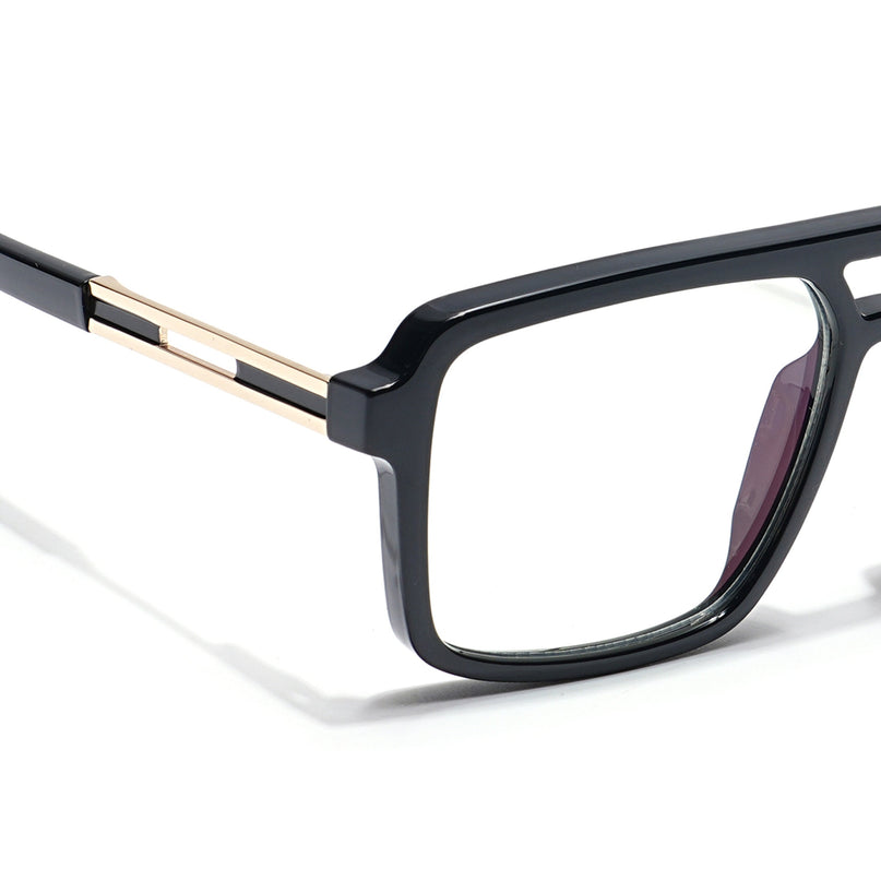 Voyage Veloura Select Shine Black Wayfarer Eyeglasses for Men & Women - SLMG6181-C1