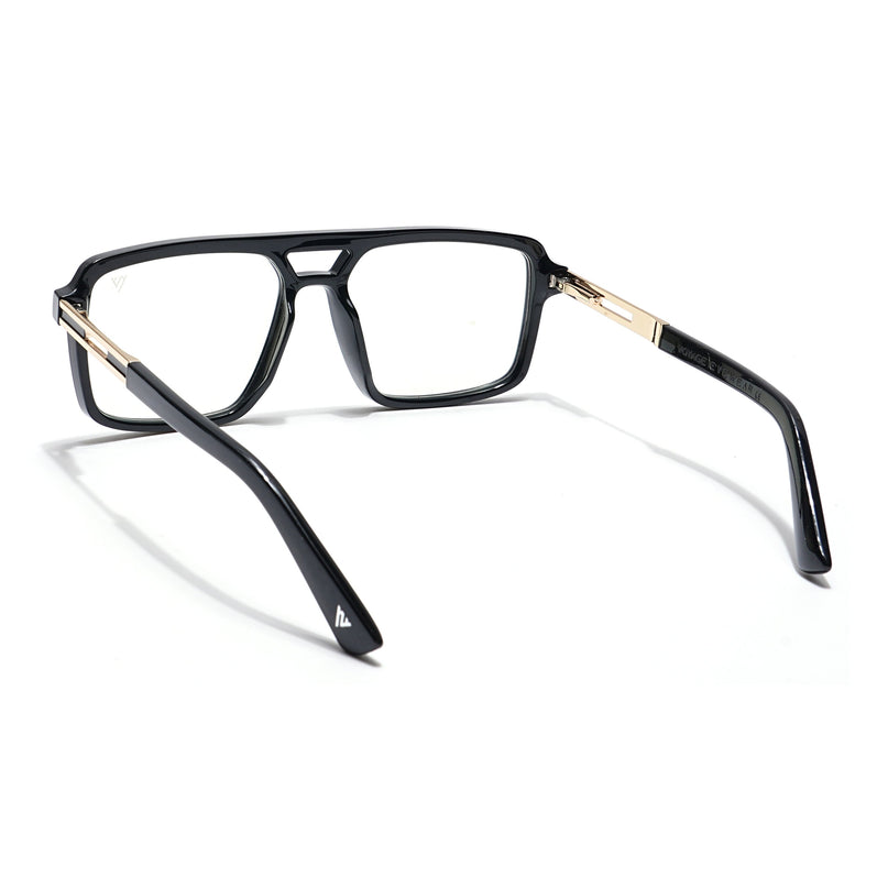 Voyage Veloura Select Shine Black Wayfarer Eyeglasses for Men & Women - SLMG6181-C1