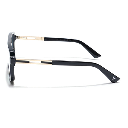 Voyage Veloura Select Shine Black Wayfarer Eyeglasses for Men & Women - SLMG6181-C1