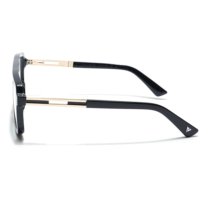 Voyage Veloura Select Shine Black Wayfarer Eyeglasses for Men & Women - SLMG6181-C1