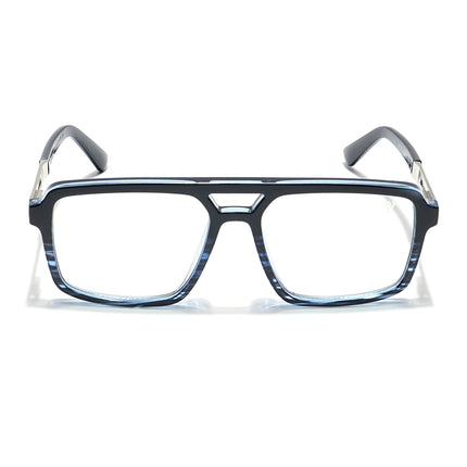 Voyage Veloura Select Black & Blue Wayfarer Eyeglasses for Men & Women - SLMG6186-C6