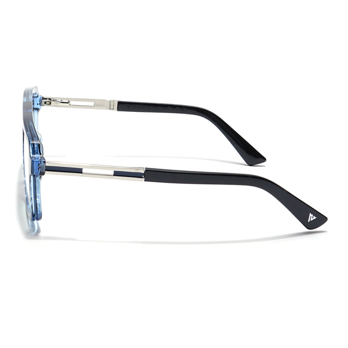 Voyage Veloura Select Black & Blue Wayfarer Eyeglasses for Men & Women - SLMG6186-C6