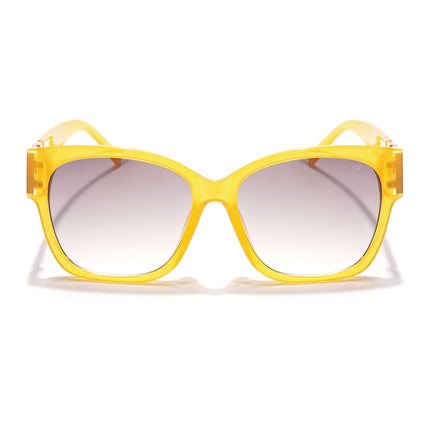 Over Size Sunglasses (Brown & Clear Lens | Light Brown Frame - MG5811)