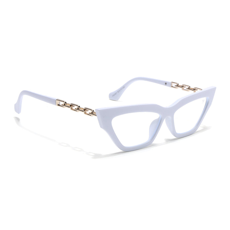 Voyage Glam White Cateye Eyeglasses - MG3944