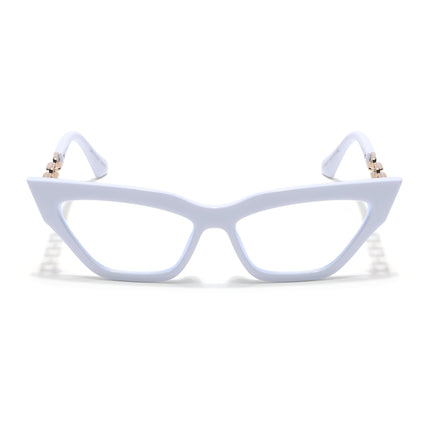 Voyage Glam White Cateye Eyeglasses - MG3944
