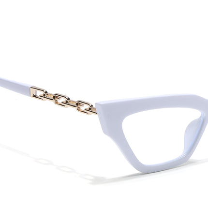 Voyage Glam White Cateye Eyeglasses - MG3944
