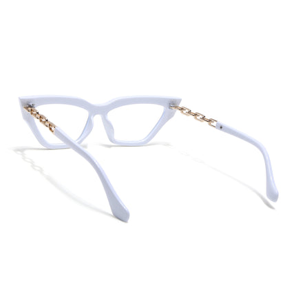 Voyage Glam White Cateye Eyeglasses - MG3944
