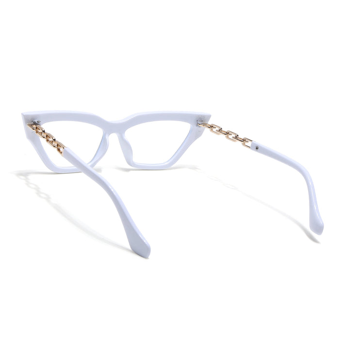 Voyage Glam White Cateye Eyeglasses - MG3944