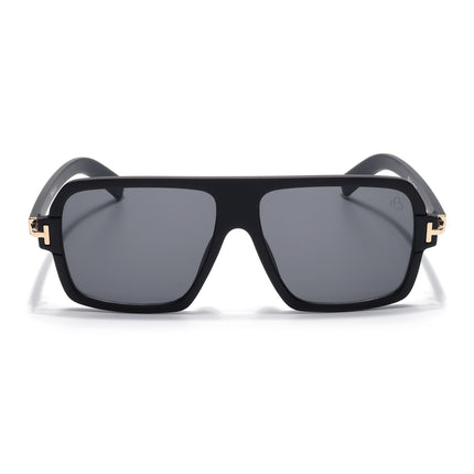 KRUZ - Black Wayfarer Sunglasses (9392CL1053)