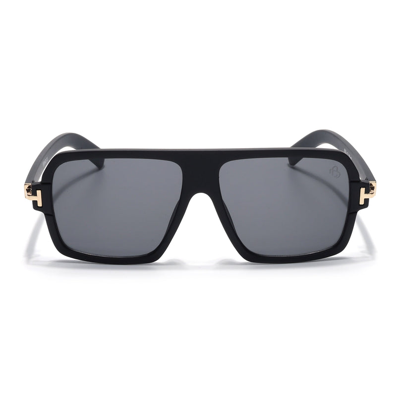 KRUZ - Black Wayfarer Sunglasses (9392CL1053)