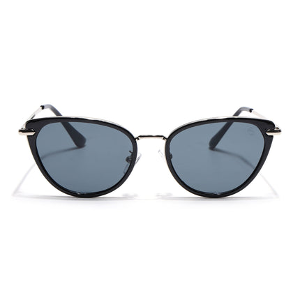 Eyejack Black & Silver Cateye Sunglasses for Women (9429CL1098)
