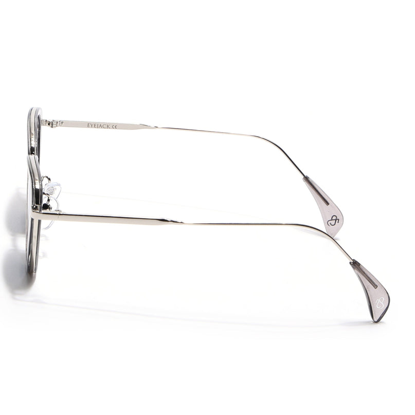 Eyejack Grey & Silver Cateye Sunglasses for Women (9435CL1104)