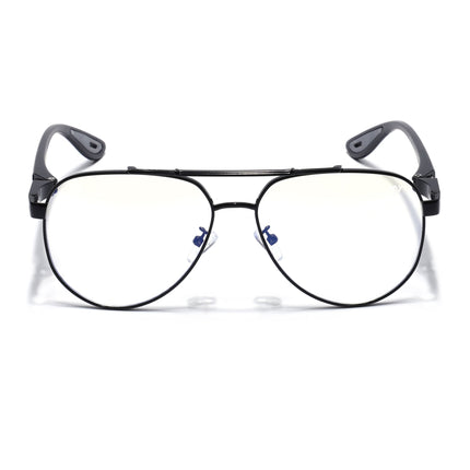 Voyage Black Aviator Eyeglasses for Men & Women (9502FMG7159-C1)