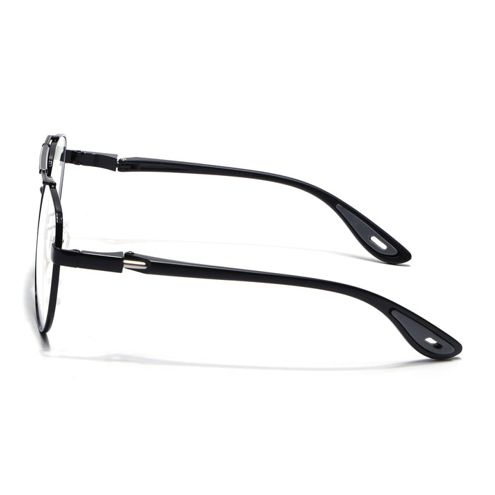 Voyage Black Aviator Eyeglasses for Men & Women (9502FMG7159-C1)