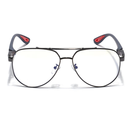 Voyage Grey Aviator Eyeglasses for Men & Women (9502FMG7160-C2)