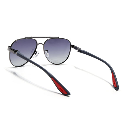 Aviator Polarized Sunglasses for Men & Women (Grey & Clear Lens | Grey Frame - PMG7139)