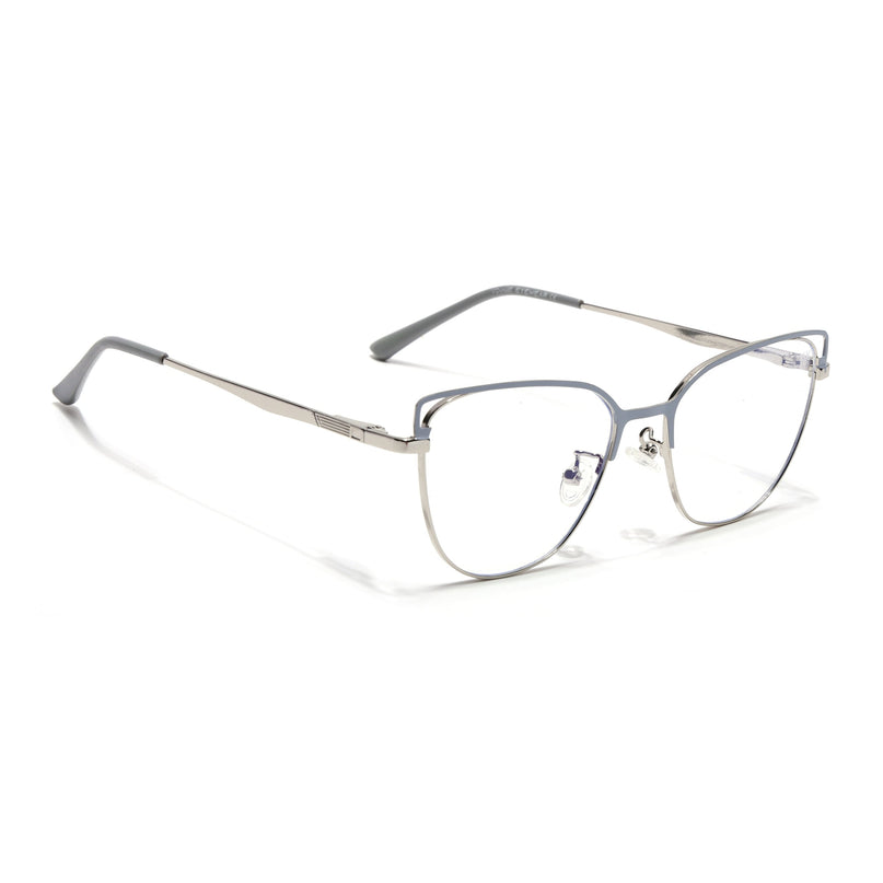 Voyage Glam Purple & Golden Cateye Eyeglasses for Women - MG4410-C2