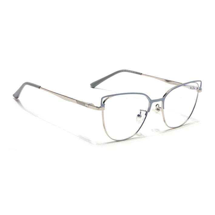 Voyage Glam Purple & Golden Cateye Eyeglasses for Women - MG4410-C2