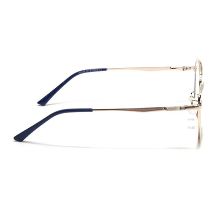 Voyage Glam Blue & Golden Cateye Eyeglasses for Women - MG4411-C3