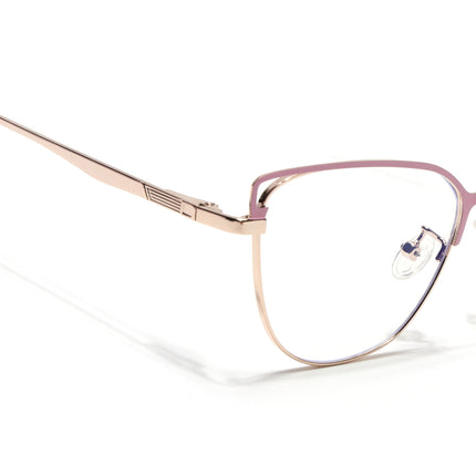 Voyage Glam Pink & Golden Cateye Eyeglasses for Women - MG4412-C1