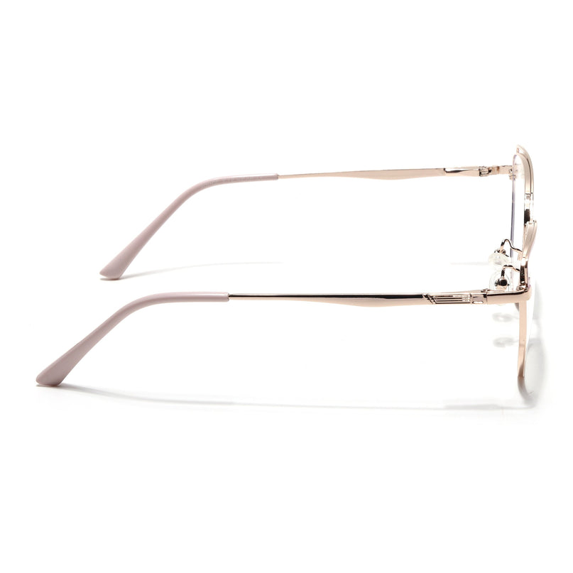 Voyage Glam Pink & Golden Cateye Eyeglasses for Women - MG4412-C1