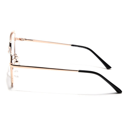 Voyage Glam Black & Golden Cateye Eyeglasses for Women - MG4405-C1