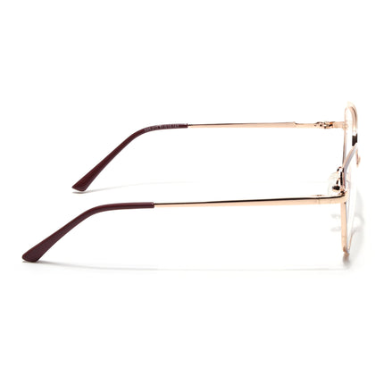 Voyage Glam Red, Blue & Golden Cateye Eyeglasses for Women - MG4406-C2