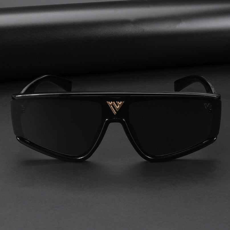 Technics | Black Polarised Polarized Sunglasses | Black Lens  - PMG5588