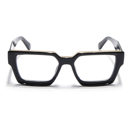 Voyage Exclusive Black Wayfarer Eyeglasses for Men & Women - MG4823-C2