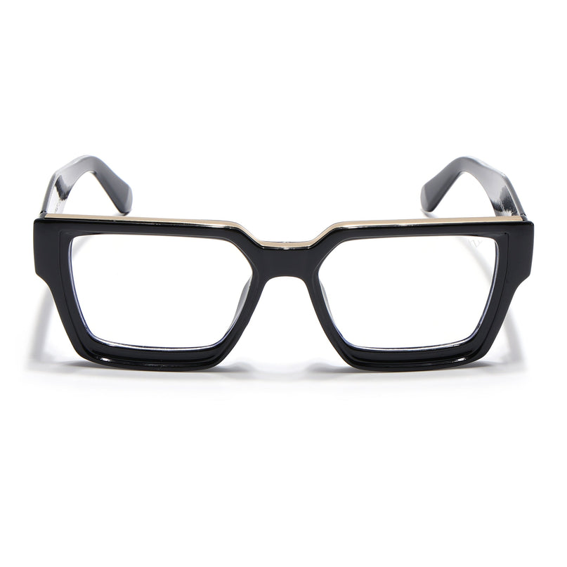 Voyage Exclusive Black Wayfarer Eyeglasses for Men & Women - MG4823-C2