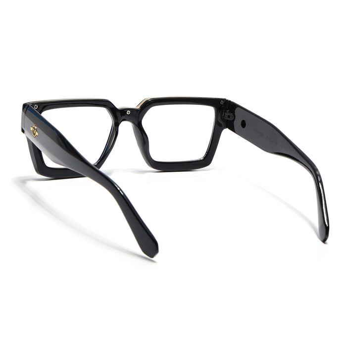 Voyage Exclusive Black Wayfarer Eyeglasses for Men & Women - MG4823-C2