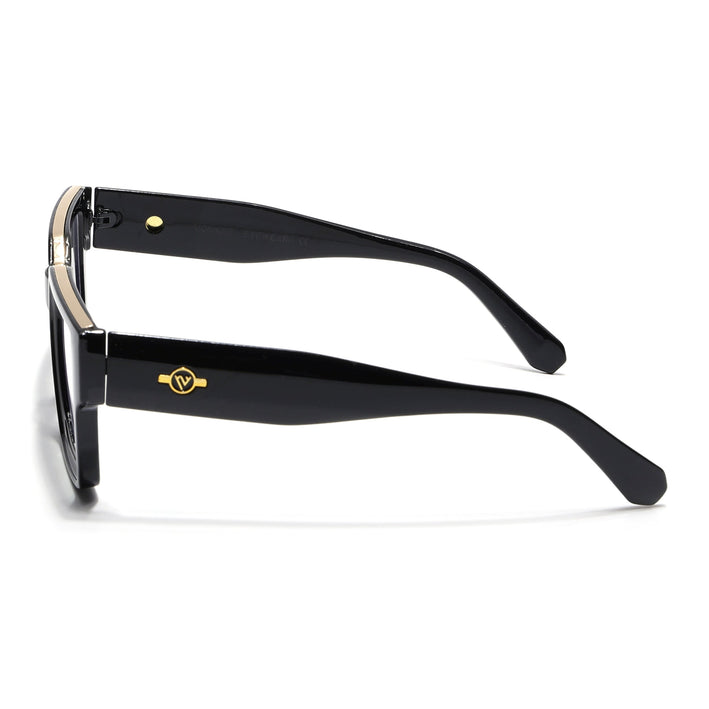 Voyage Exclusive Black Wayfarer Eyeglasses for Men & Women - MG4823-C2