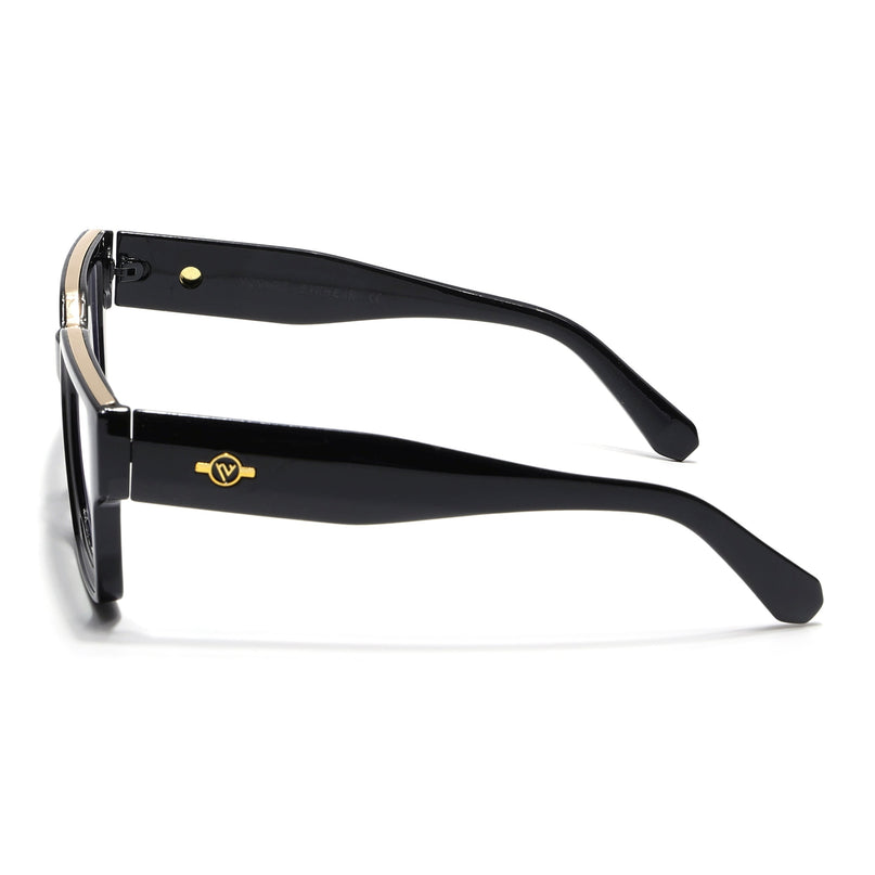 Voyage Exclusive Black Wayfarer Eyeglasses for Men & Women - MG4823-C2