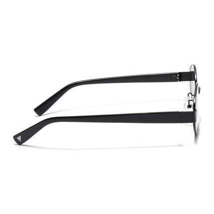 Oval Sunglasses for Men & Women (Black Lens | Black Frame - MG6893)