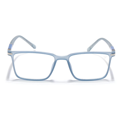 Voyage FlexLite Matt Blue Rectangle Eyeglasses for Men & Women - MG5560-C3