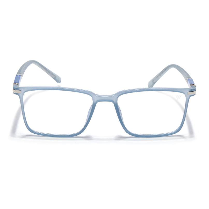 Voyage FlexLite Matt Blue Rectangle Eyeglasses for Men & Women - MG5560-C3