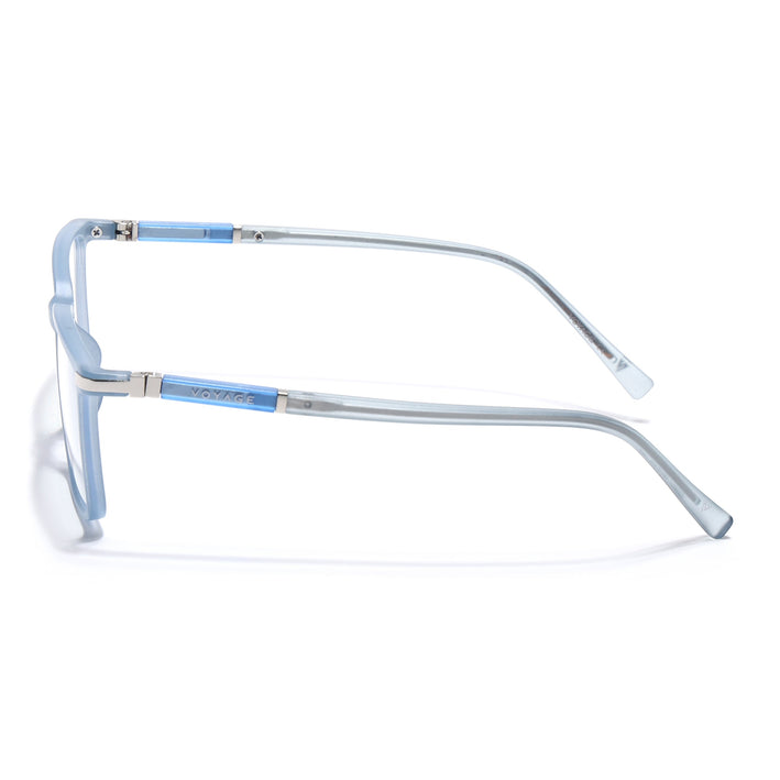 Voyage FlexLite Matt Blue Rectangle Eyeglasses for Men & Women - MG5560-C3