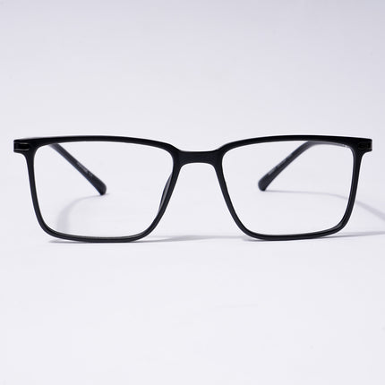 Voyage FlexLite Matt Black Rectangle Eyeglasses for Men & Women - MG5558-C1